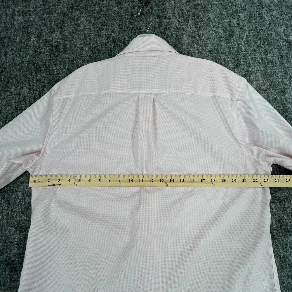 Banana Republic Non‎ Iron Classic Fit Dress Shirt Mens L Pink Business Office